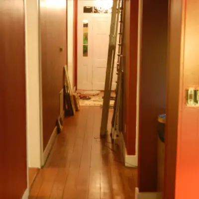 Andrew Morris House during renovations. Circa 2009.